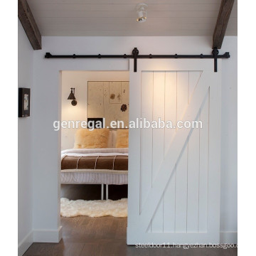 Hotel interior sliding wood doors